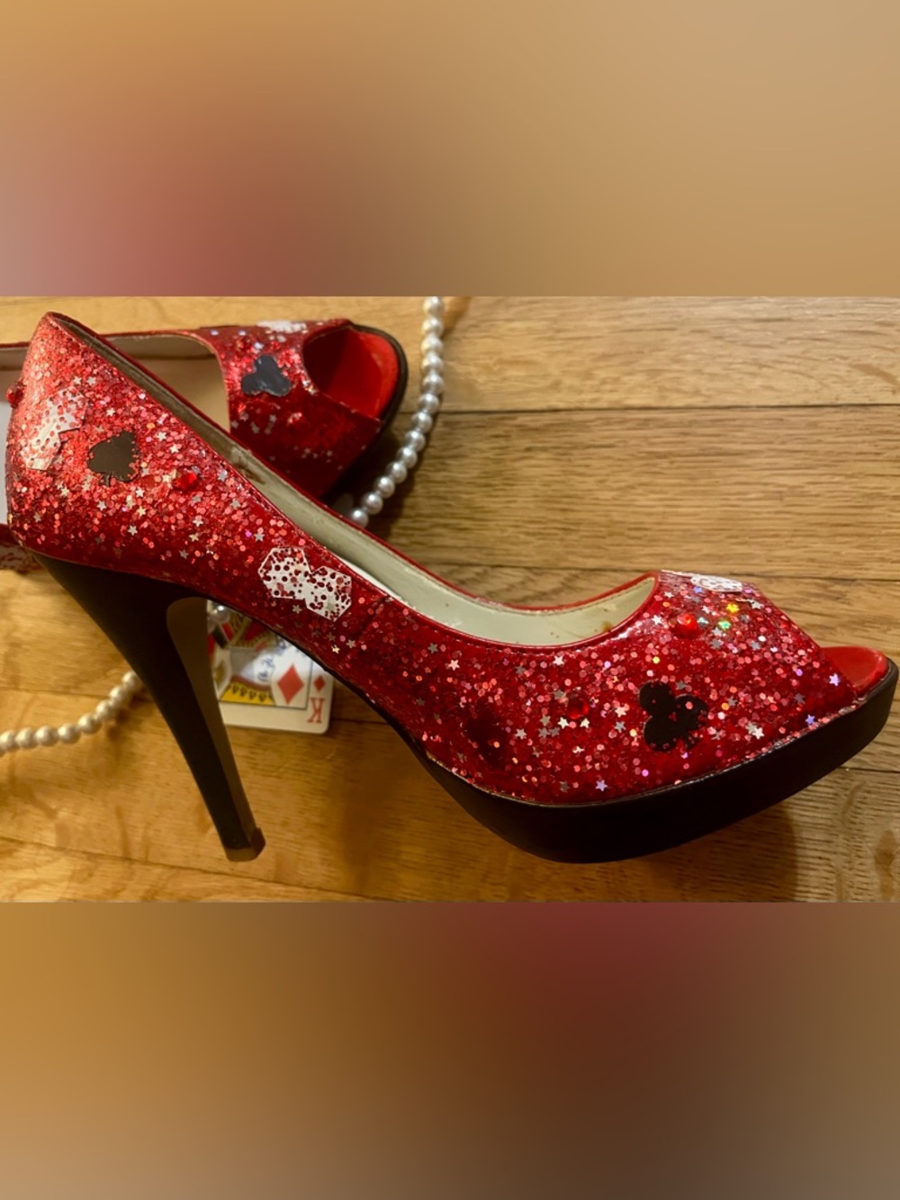 Custom Bling VEGAS Heels! Sz 7 🎰👠 - Picture 5 of 13